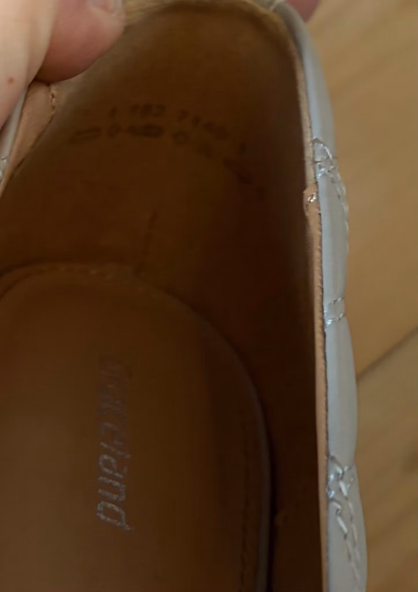 Pumps fra Graceland i lysegrå med ternede syninger – str. 40