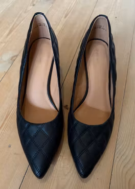 Pumps Graceland – sorte med ternede syninger – str. 40