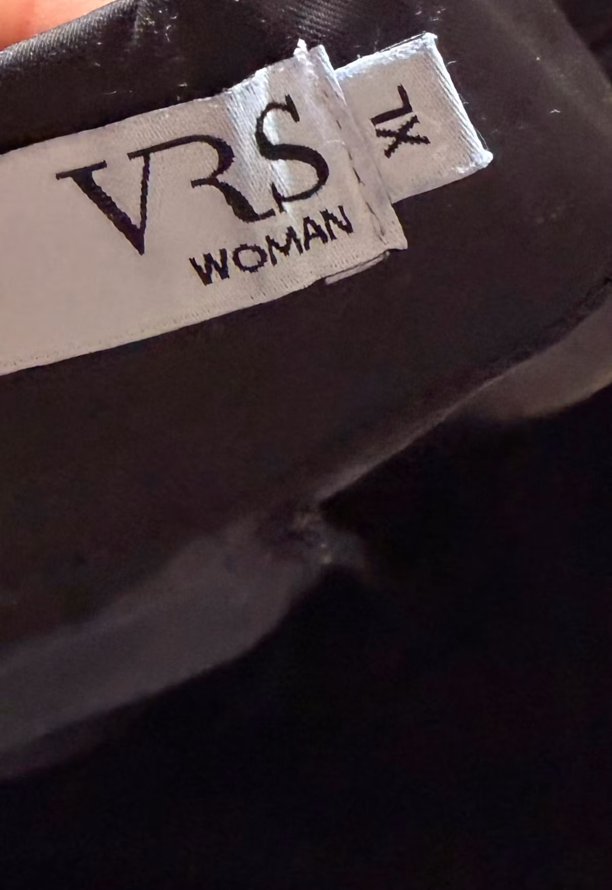 Bukser VRS Woman sorte med blanke sidestriber – str. XL