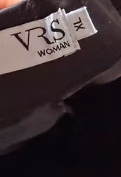 Bukser VRS Woman sorte med blanke sidestriber – str. XL