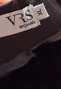Bukser VRS Woman sorte med blanke sidestriber – str. XL