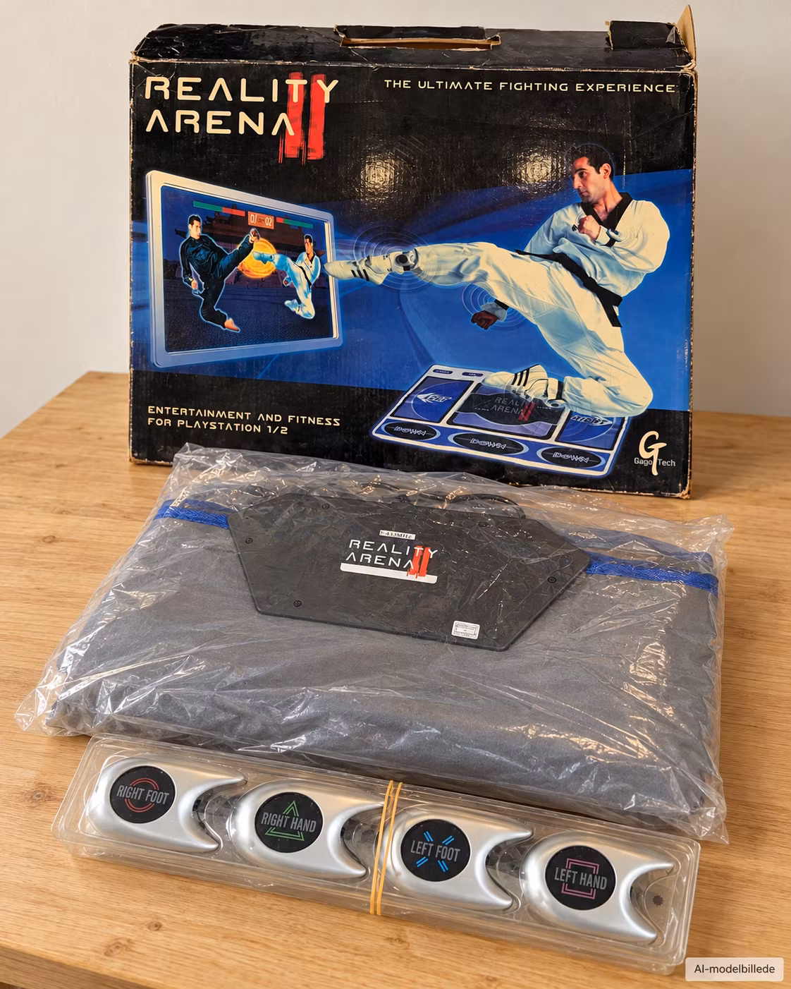 Reality Arena II til PlayStation 1/2 – måtte og 4 sensorer, utestet