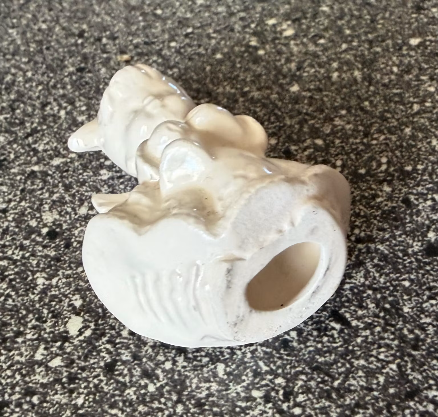 Hvid engel med ophæng – ca. 6,5 cm