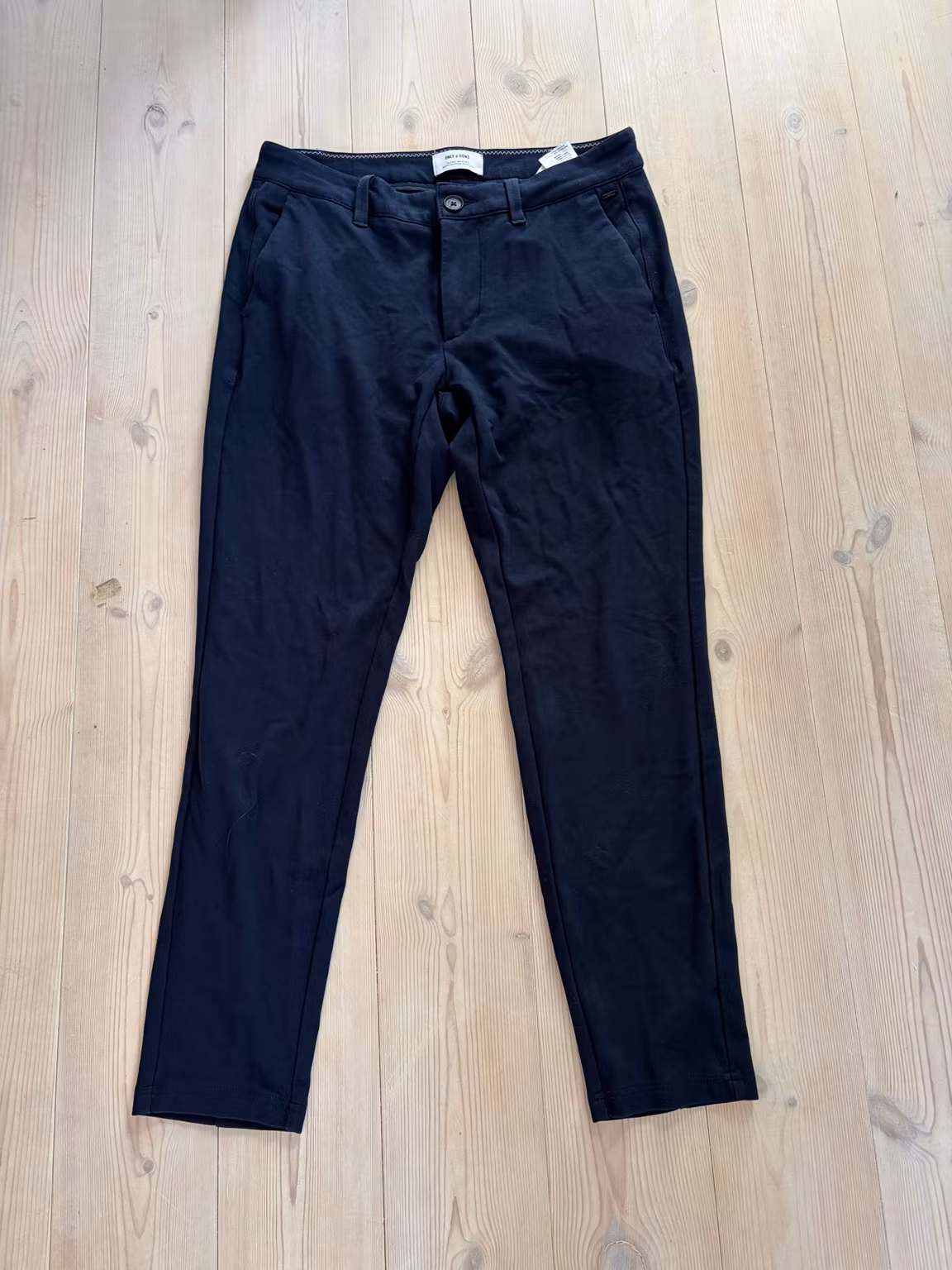 Chinos ONLY & SONS Mark – mørkeblå, W32/L32, benlængde ca. 66 cm