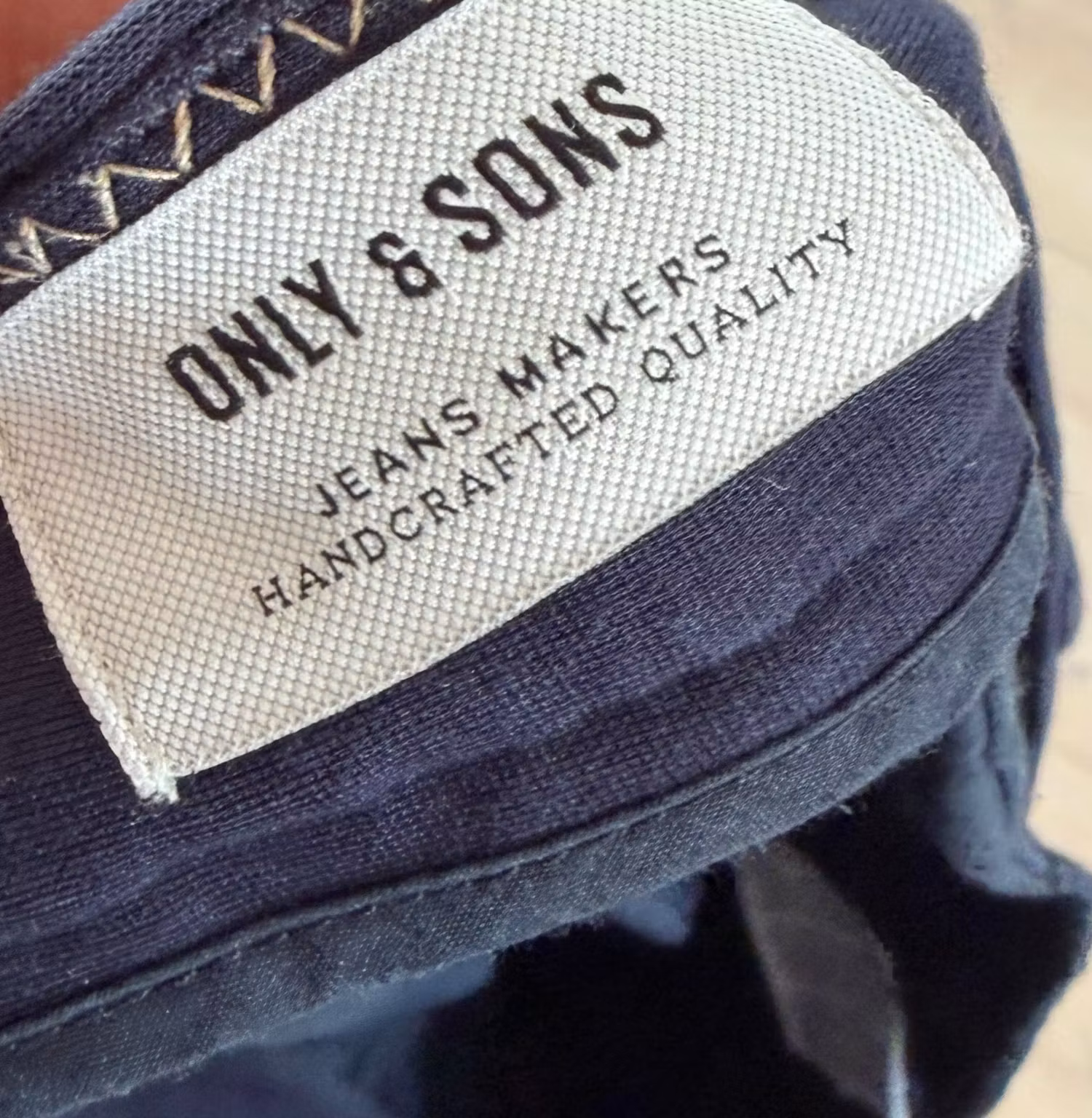 Chinos ONLY & SONS Mark – mørkeblå, W32/L32, benlængde ca. 66 cm
