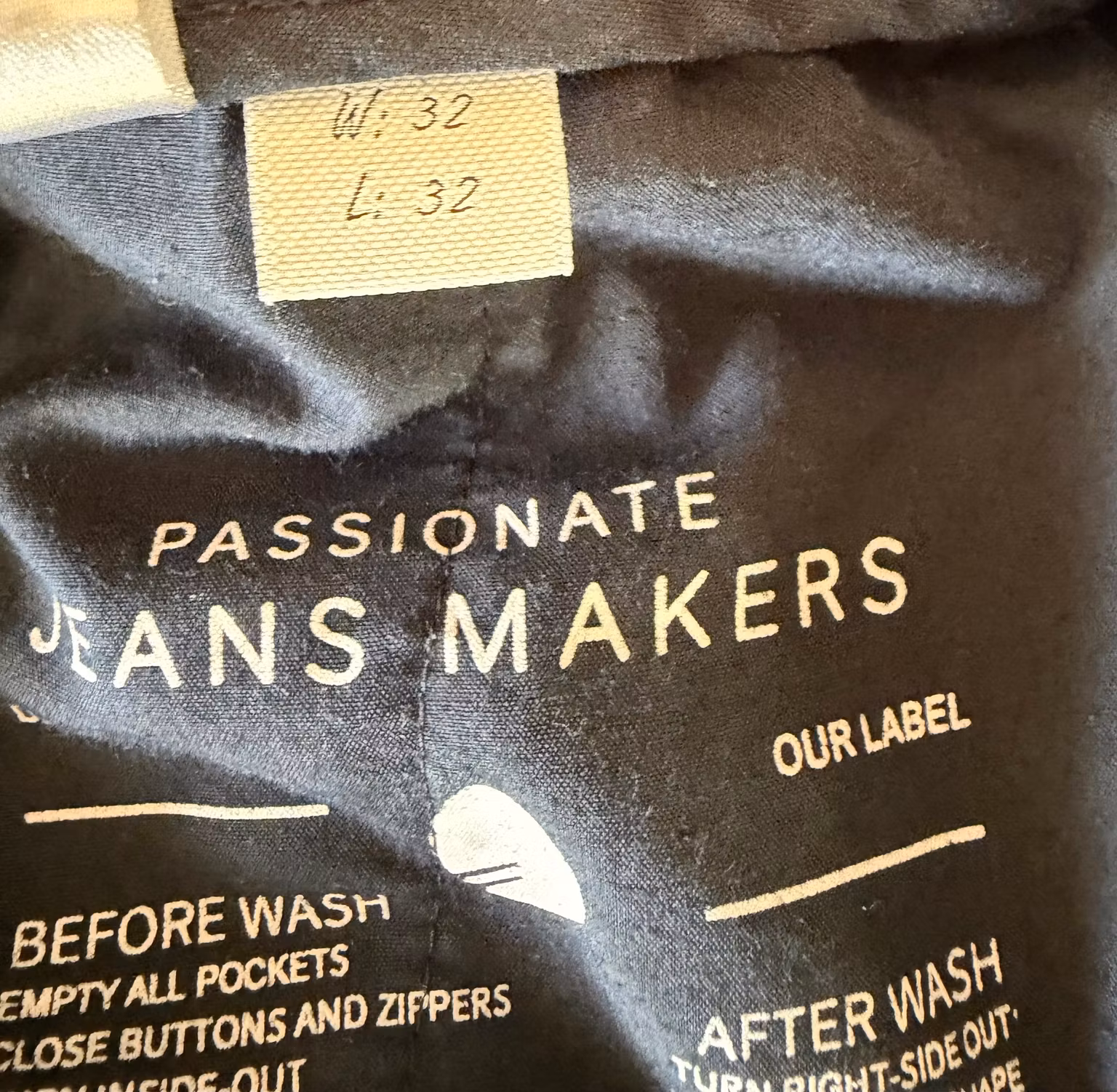 Chinos ONLY & SONS Mark – mørkeblå, W32/L32, benlængde ca. 66 cm