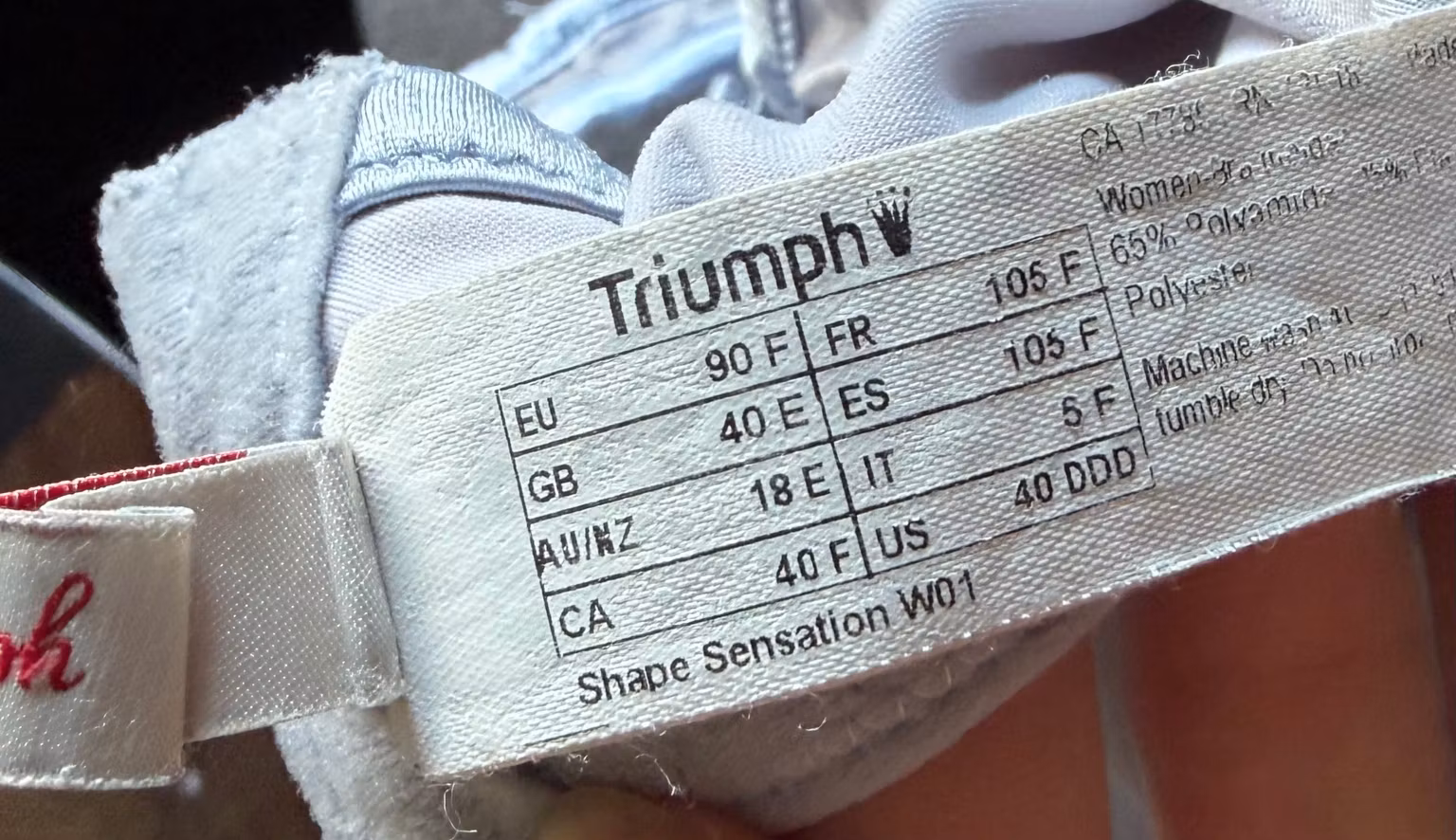 BH Triumph Shape Sensation W01 – lyseblå, str. 90F
