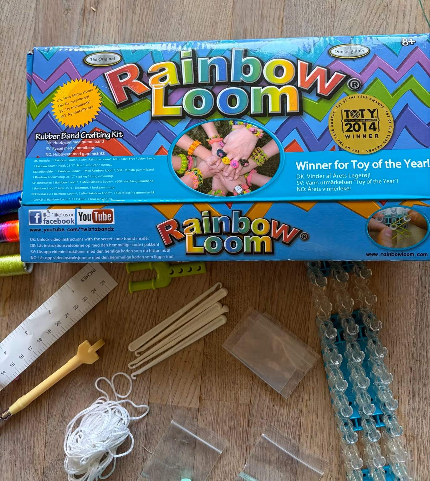 Kreasæt til armbånd – Rainbow Loom og snomaskine med tilbehør