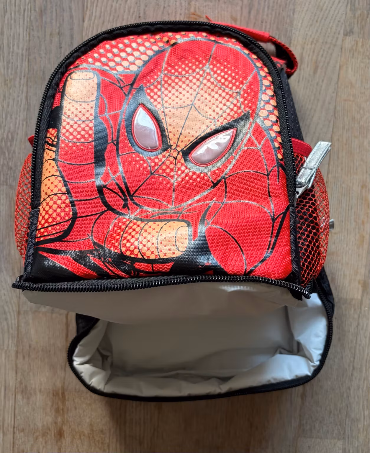Madtaske Spider-Man rød/sort med to rum