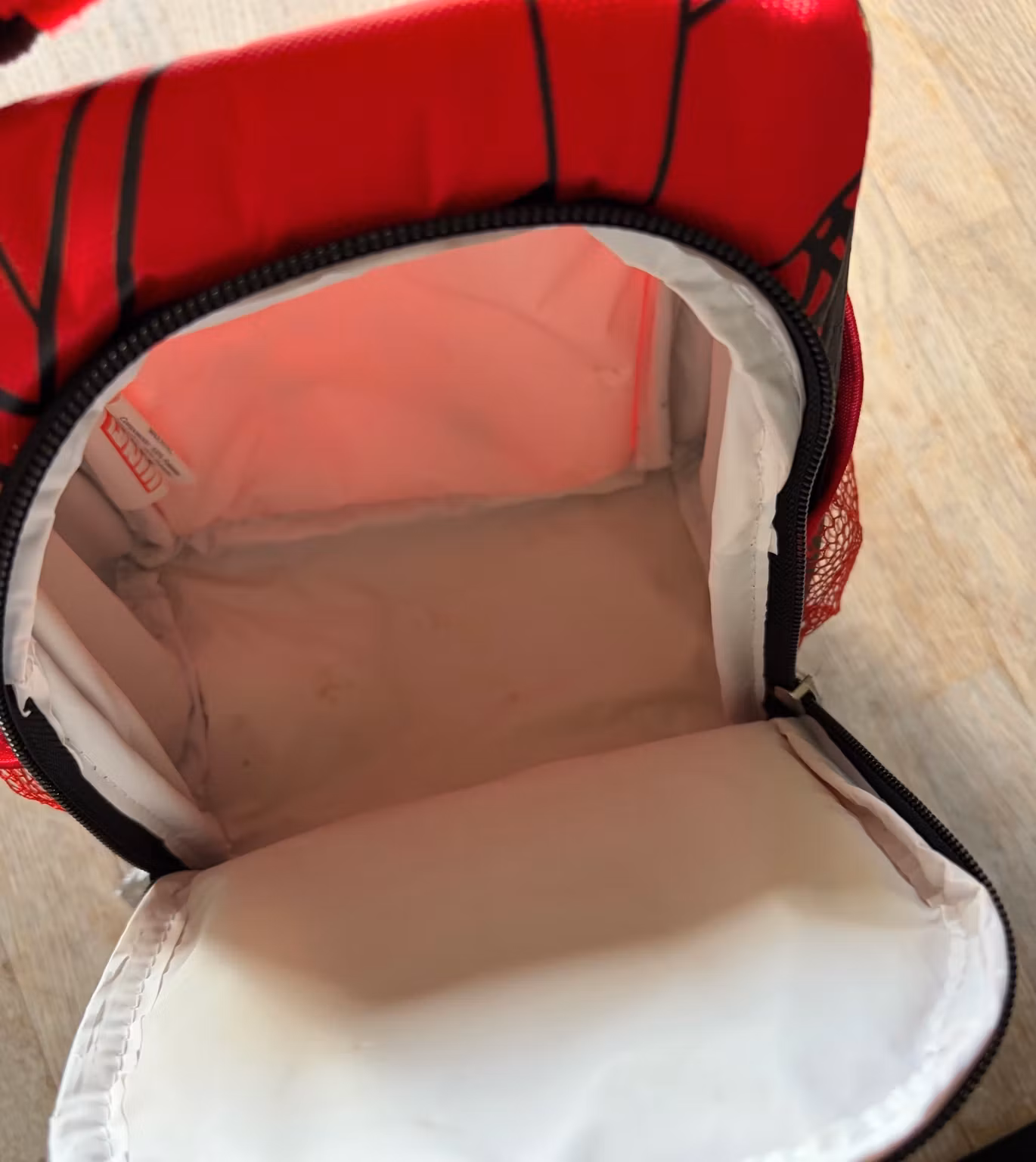 Madtaske Spider-Man rød/sort med to rum