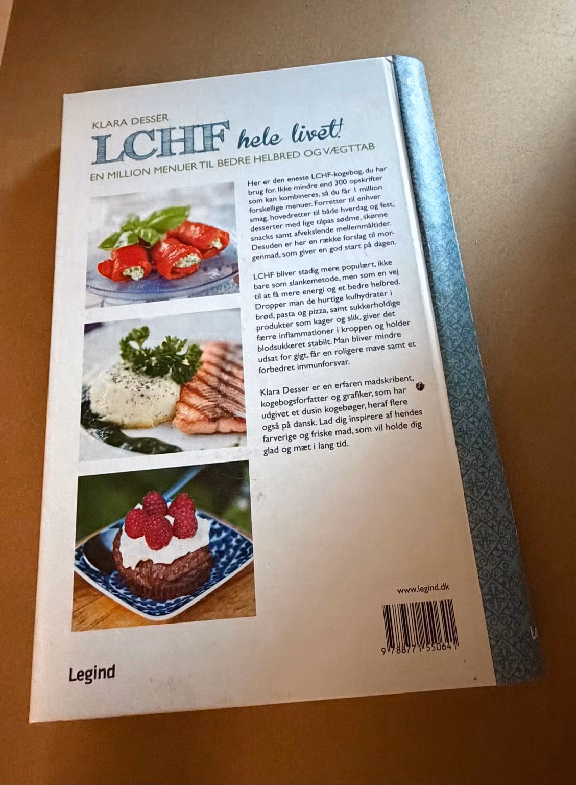 LCHF hele livet! – bagside og omslagets stand