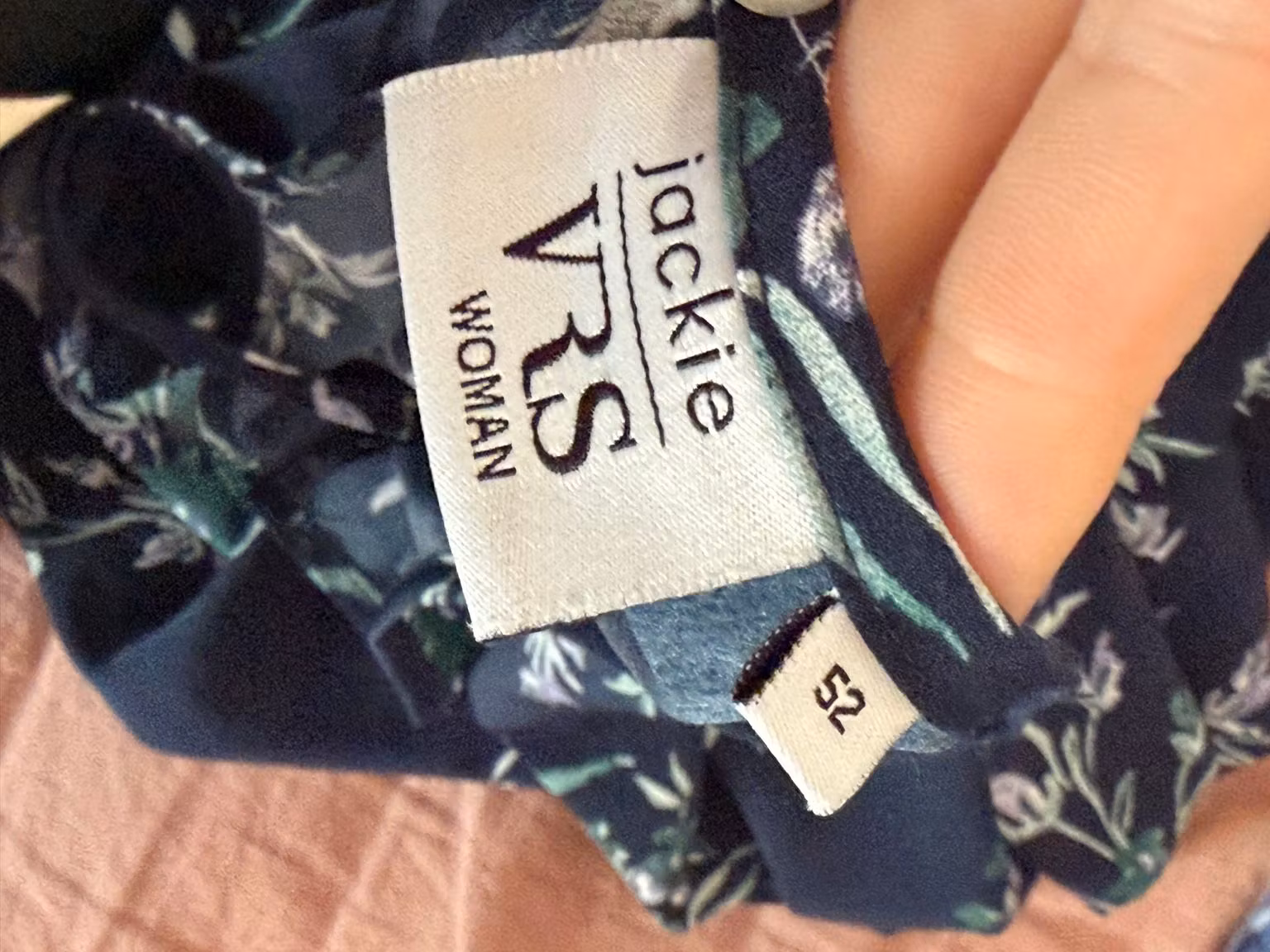 Jackie VRS blomsterbluse str. 52 – originalfoto 3