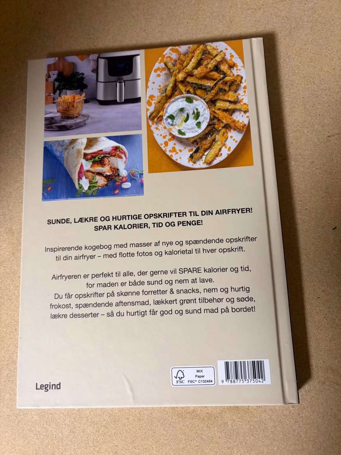 Bagside med ISBN – Sund & slank med din Airfryer