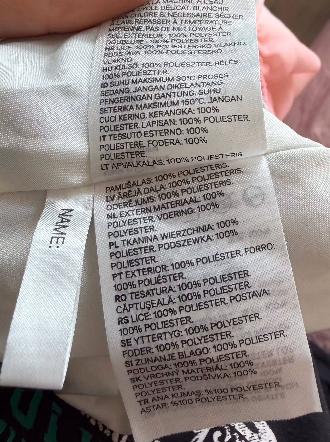 H&M pastelstribet kjole, str. 128 – originalfoto 7