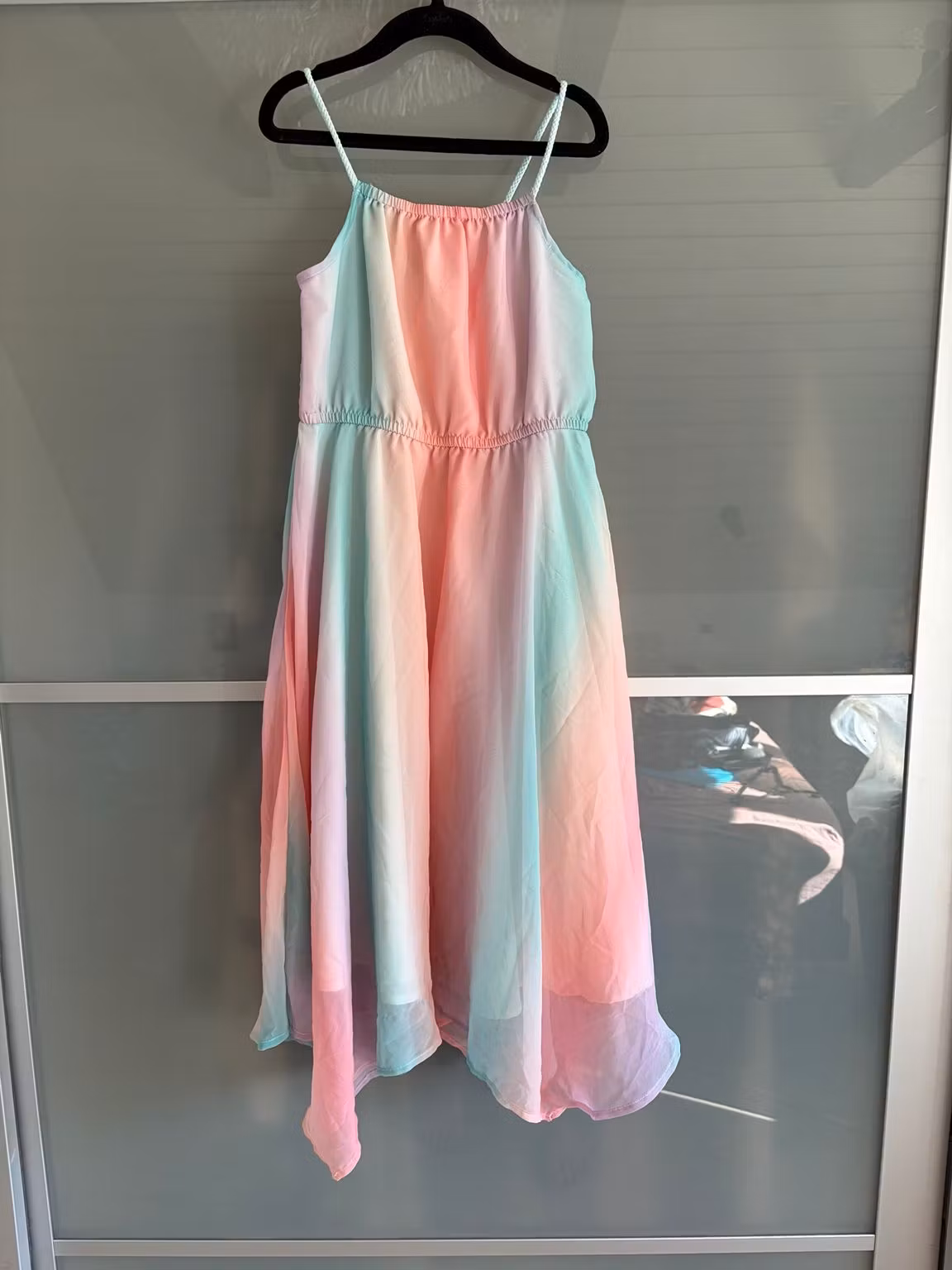 H&M pastelstribet kjole, str. 128 – originalfoto 8