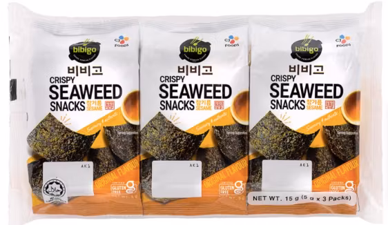 Bibigo Rostad sjögräs (sesamsmak) 3x5g