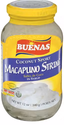 Monika/Buenas/- Kokosstrimlor i sockerlag (macapuno) 340g