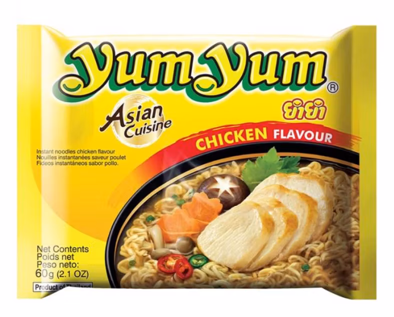Yum Yum - Snabbnudlar med kycklingsmak 60g