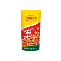 Growers - Jordnötter (Hot savoury) 80g