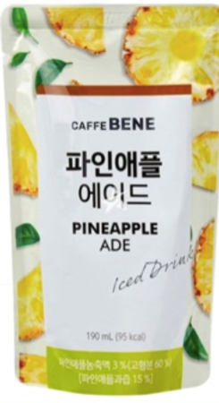 Caffe Bene - Pineapple ade 190ml