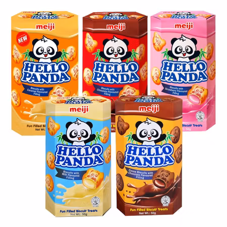 Meiji - Hello panda karamellkex 50g