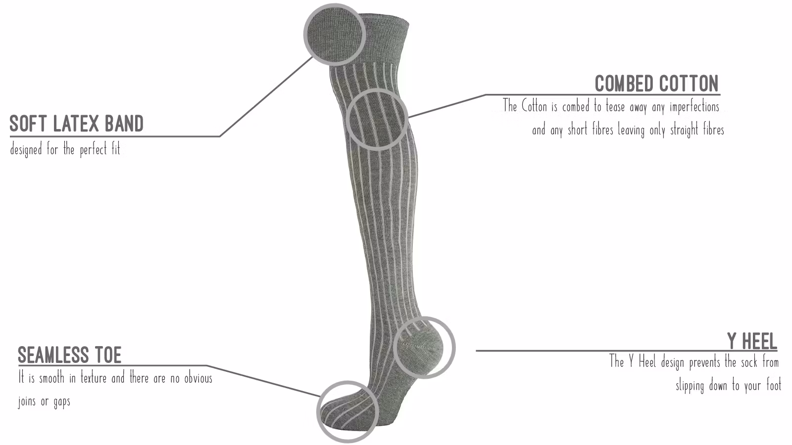 "Over the knee" knästrumpa Khaki - MySocks