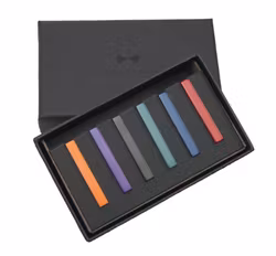 6 slipsnålar i olika färger