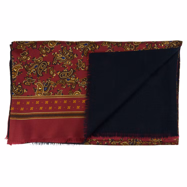 Röd sidenscarf - Portia