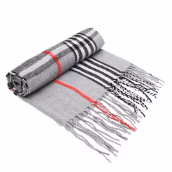 Mjuk mönstrad halsduk