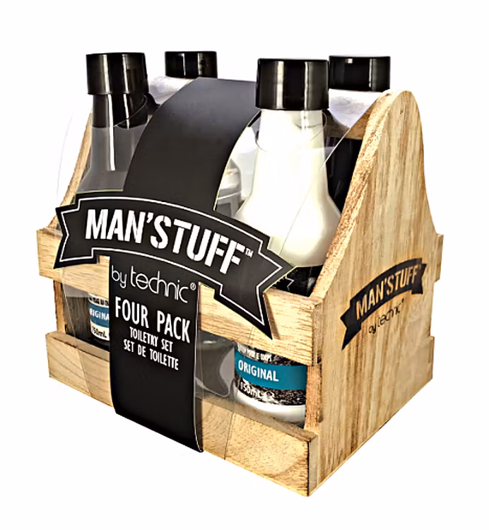 Man'Stuff Four Pack toiletry set