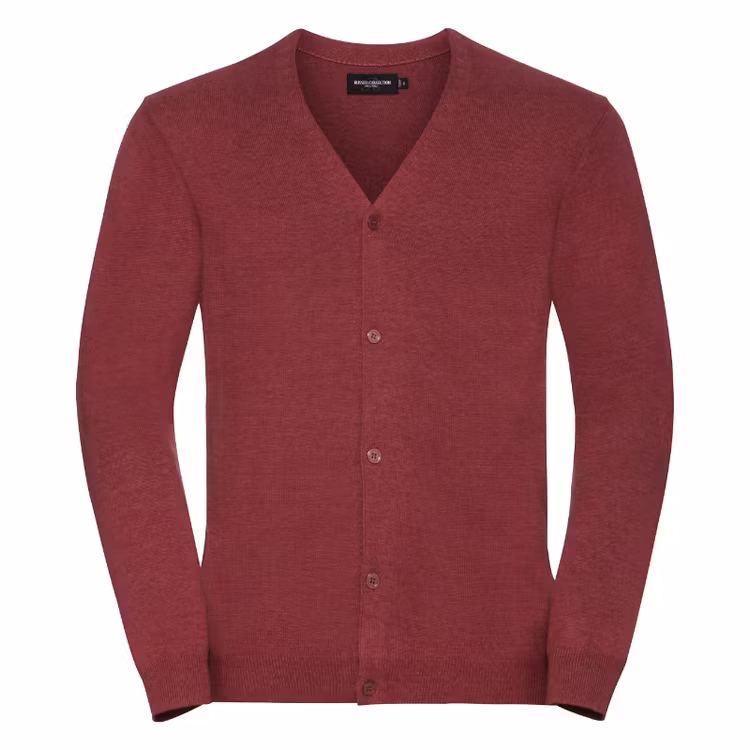 Röd stickad cardigan