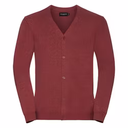 Röd stickad cardigan