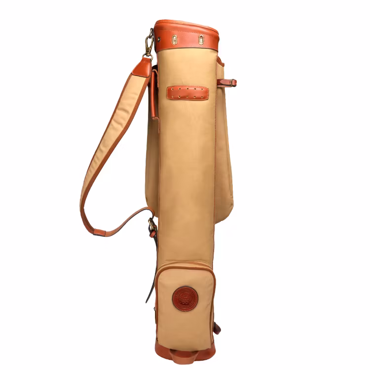 Golfbag vikbar Canvas & Leather