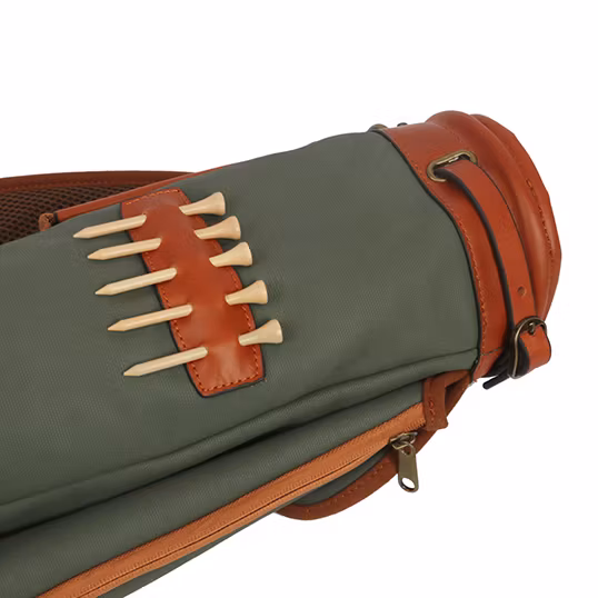 Golfbag grön canvas