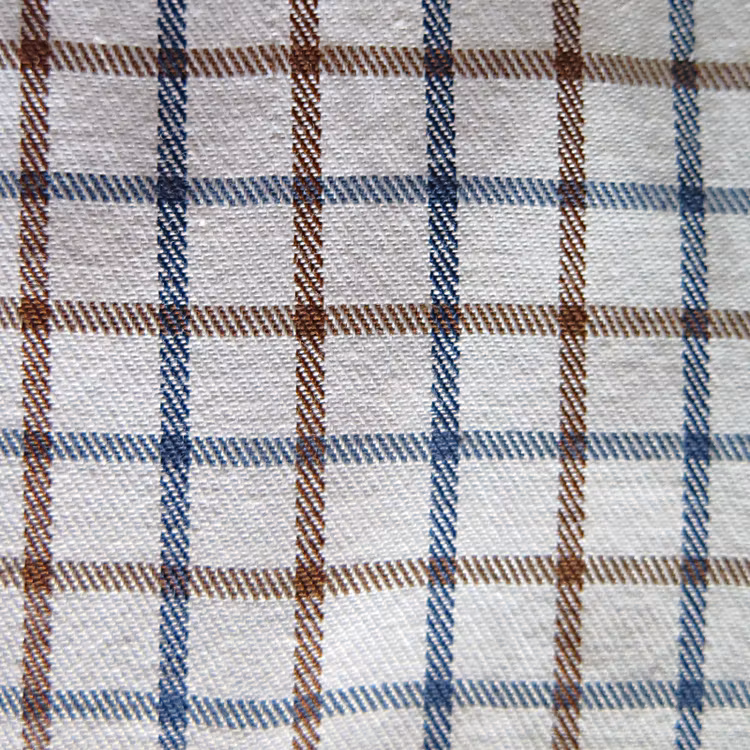 Rutig Tattersall skjorta Brown/Navy - Game