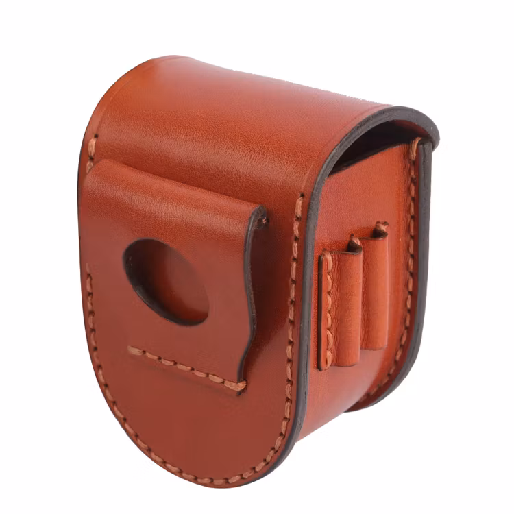 Bollhållare i läder