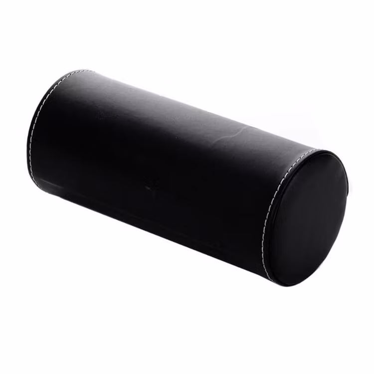 Svart runt klockfodral