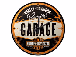 Väggklocka - Harley Davidson Garage