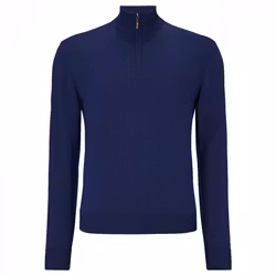 Callaway mörkblå Merino Sweater 1/4 zip