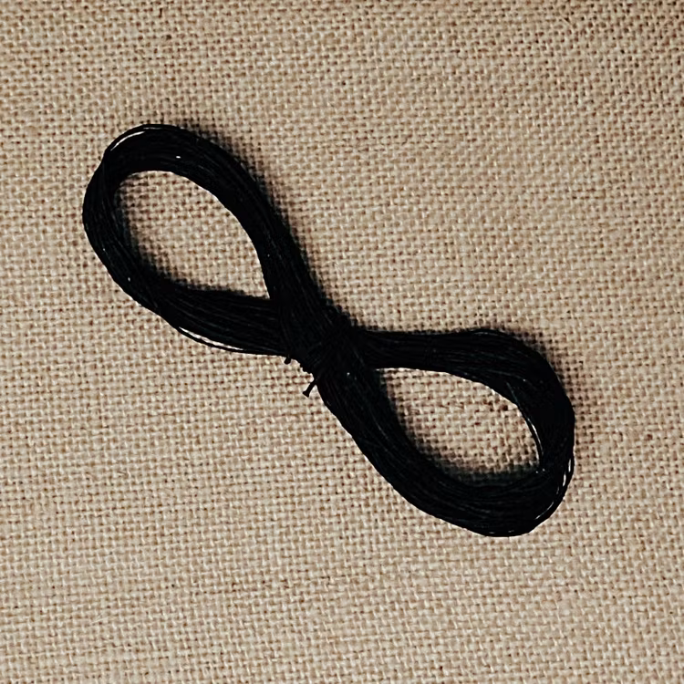 Whippingtråd svart / brun 10m