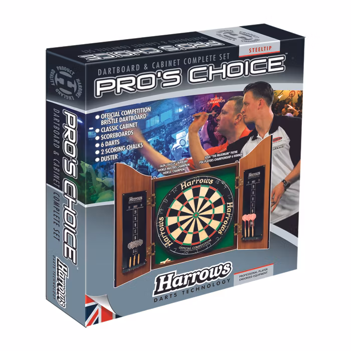 Darttavla med skåp-Harrows Pro´s Choice