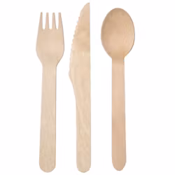 Engångsbestick i trä