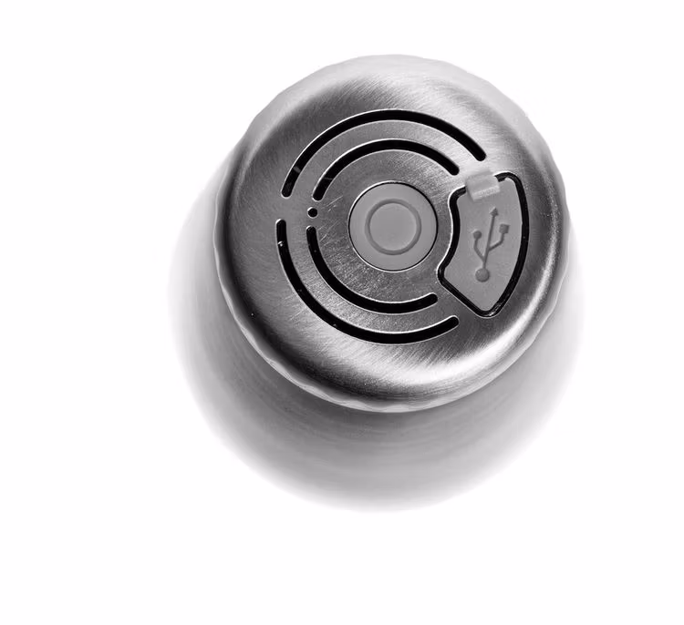 Stålflaska med högtalare 0,5l - Silver - Sagaform