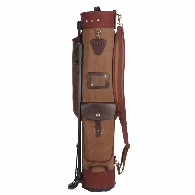 Vintage golfbag med benställ