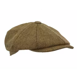 Ljusgrön tweed newsboy keps - Walker & Hawkes