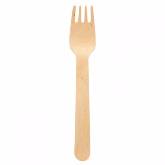 Engångsbestick i trä, 4 delar