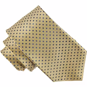 Gul mönstrad slips 7cm - Atlas Design