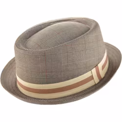 Ljusbrun Pork Pie hatt
