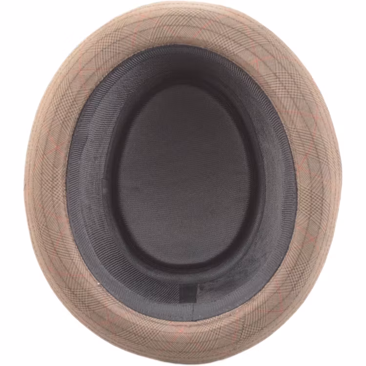 Ljusbrun Pork Pie hatt