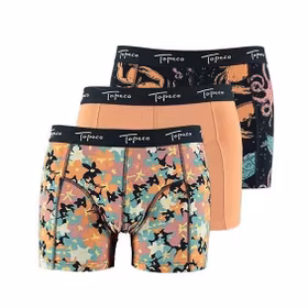 Regular boxer mönstrad 3-p - Topeco